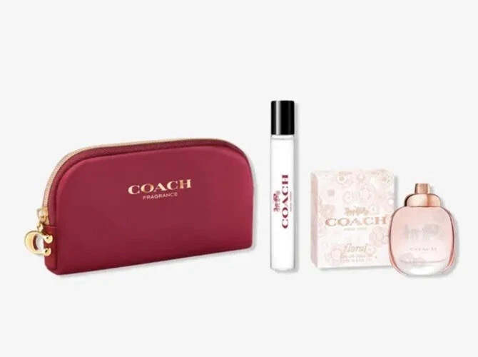 Coach Coin Purse/ Floral Eau de Parfum mini/Wild Rose Eau de Parfum purse  spray