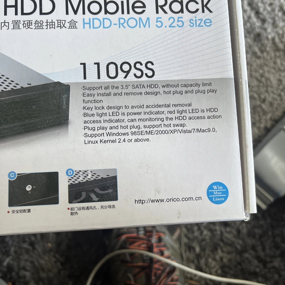 ORICO 2 Bay USB 3.5 to SATA HDD Mobile Rack HDD-ROM 5.25 Size - Image 3 of 4