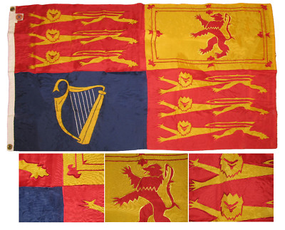 United Kingdom Multicolor Yard & Garden Flags 3x5 Embroidered UK United Kingdom Royal Standard 210D Nylon Flag 3'x5 100% Cotton Windsocks Flags