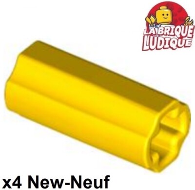 LEGO Technic 4x Achse Axle Steckverbinder 2L Gelb/Gelb 6538c Neu