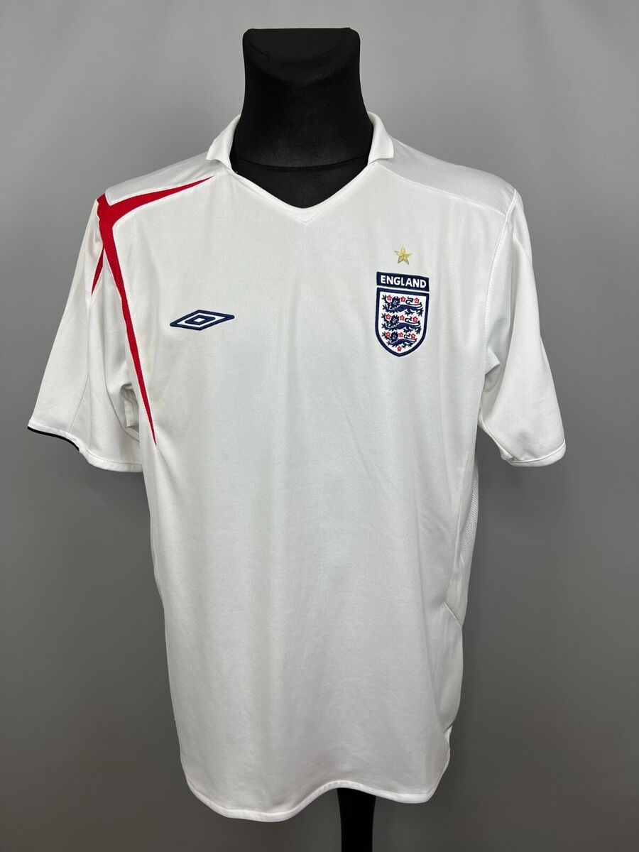ENGLAND 2005 2007 HOME SHIRT FOOTBALL SOCCER JERSEY UMBRO ENGLAND 2005 2007 HOME SHIRT FOOTBALL SOCCER JERSEY UMBRO