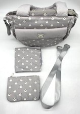 Mayoral Padded Diaper Bag Gray Bear W/pacifier holder and changing pad  wet bag
