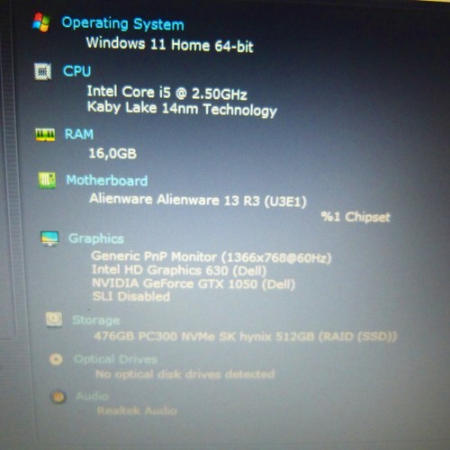 Alienware 13 R3 Netbook 13 Zoll l SSD Windows 11 16GB RAM NEU Geforce Gaming GT - Bild 12 von 13