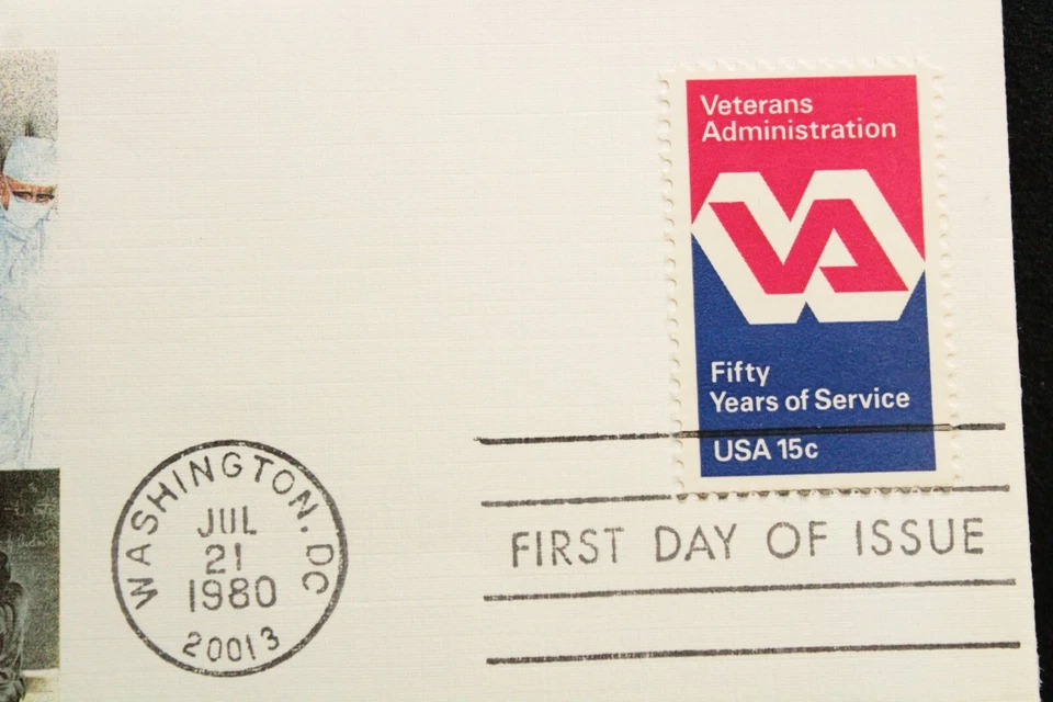 USPS FDC #1825 1980 15c Veterans Administration Fleetwood Cachet ST540 - Image 2 of 3