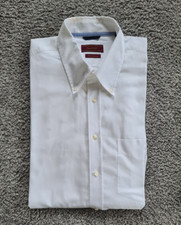 PETER FITCH FINE OXFORD Herren Hemd weiß langarm Gr. XL