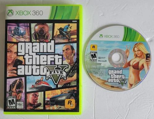 Grand Theft Auto V 5 - Xbox 360 - Disc 1 Only - Tested & Works Great