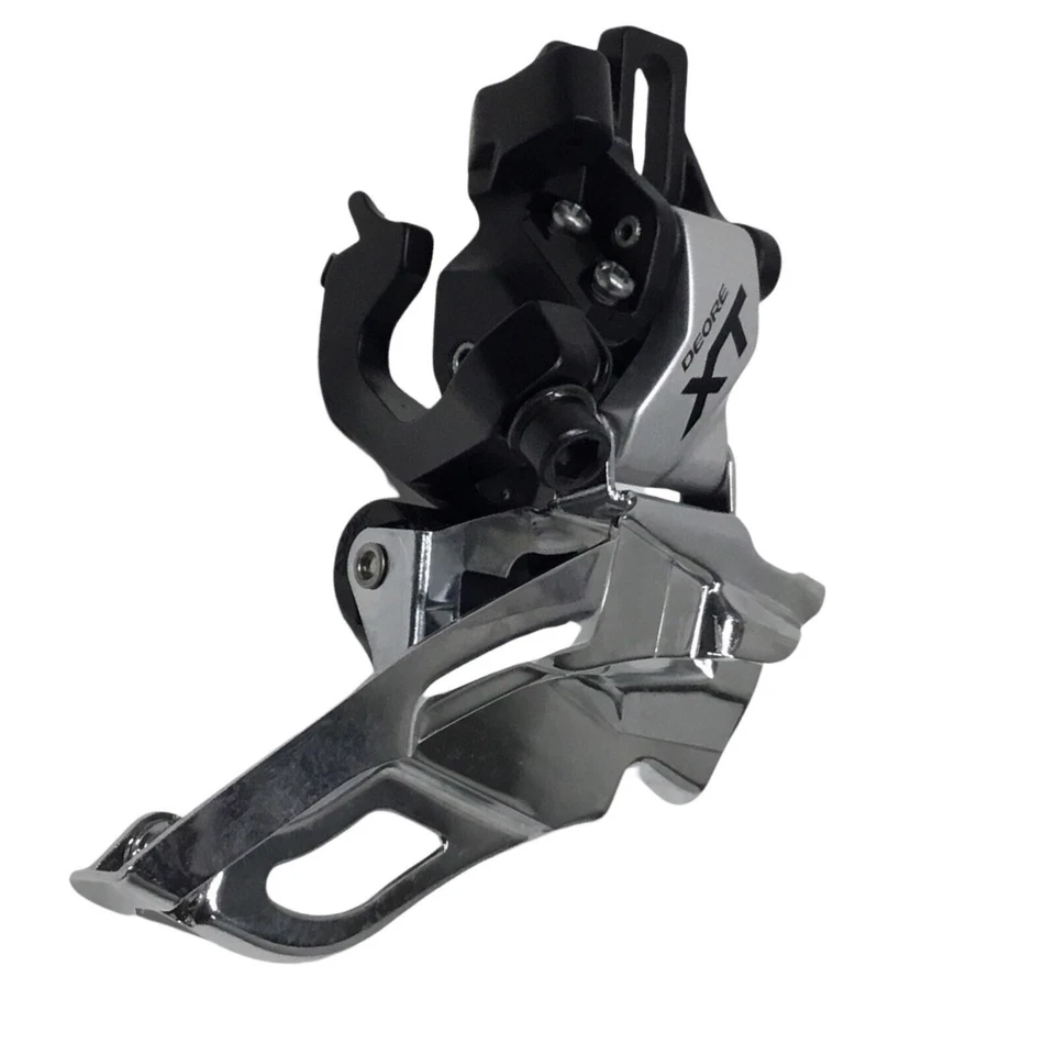 Desviador delantero triple Shimano XT M781 10 velocidades montaje directo doble tracción NUEVO NOS Foto 4 de 4