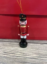 Vtg Christmas Ornament Echt Erzgeb Handarbeit Made In Germany Nutcracker 4”
