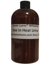 Lenon Lures Whitetail Doe in Heat Urine Pint Size Natures Proven Buck Attractant