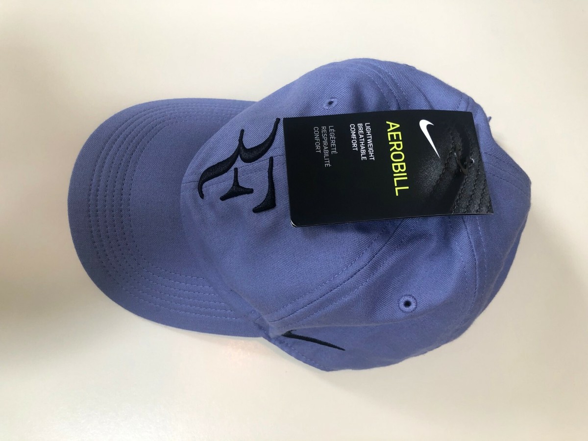 Nike Dri-fit Hat/Cap Roger Federer RF Aerobill H86 Tennis Purple/Black  Unisex