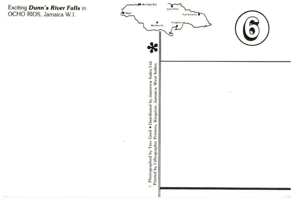 Dunn's River Falls in Ocho Rios, Jamaica Postcard eBay