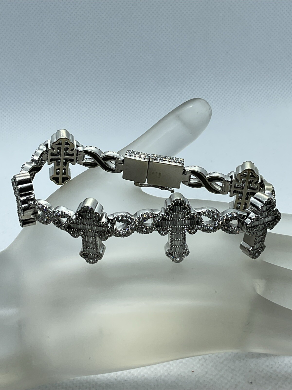 PRIME IMPRESSIVE Solid 10K White Gold Diamonds CR… - image 22