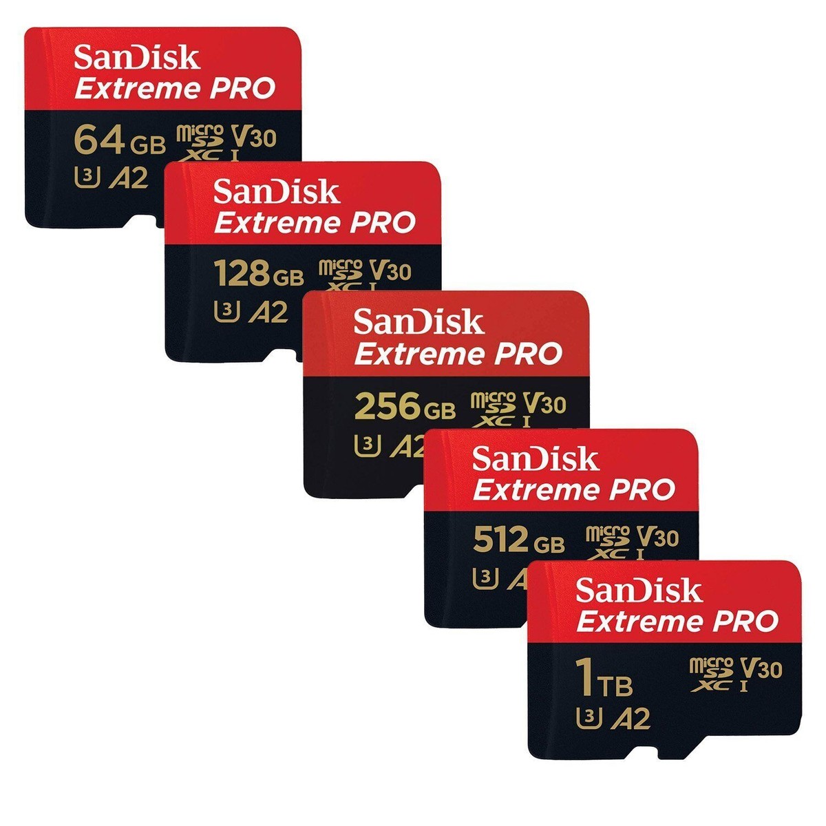 SanDisk Extreme PRO 128GB 256GB 512GB 1TB Micro SD Card ,UHS-I