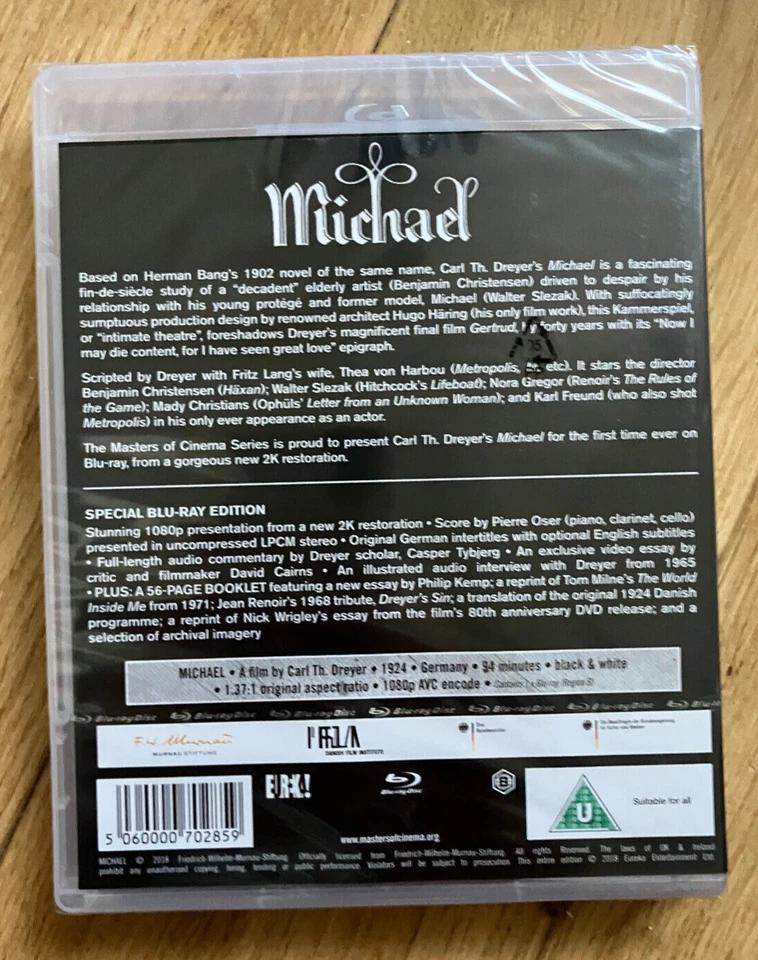 Michael by Carl Th. Dreyer - Blu Ray - Eureka Masters of Cinema #183 - Image 2 of 2