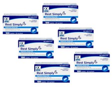 Quality Choice Rest Simply Nighttime Sleep Aid Caplets 100 ct - Pack of 6