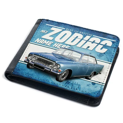 THEFANATICS Personalised Ford Zodiac Wallet British Classic Car MK3 Retro Dad Mens Gift CL19