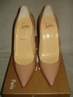 100% AUTHENTIC NEW WOMEN LOUBOUTIN KATE 100 NUDE PATENT HEELS/PUMPS US 8 — photo 3