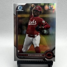 2022 Bowman Draft Chrome Base Refractor #BDC-140 Kenya Huggins - Cincinnati Reds