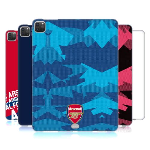 ARSENAL FC CREST AND GUNNERS LOGO WEICHE GEL-HÜLLE FÜR APPLE SAMSUNG KINDLE