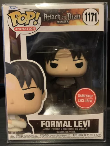 Funko Pop Attack on Titan Formal Levi GameStop Exclusive #1171 w/ Protector