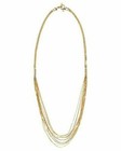 Michael Kors Gold Tone Seaside Multi Strand Twisted Long Necklace Mkj2688
