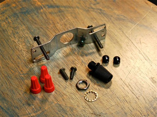 Hardware Mount Kit for Ceiling Canopy Install, 14 Pieces, Vintage Pendant Lights - Foto 1 di 8