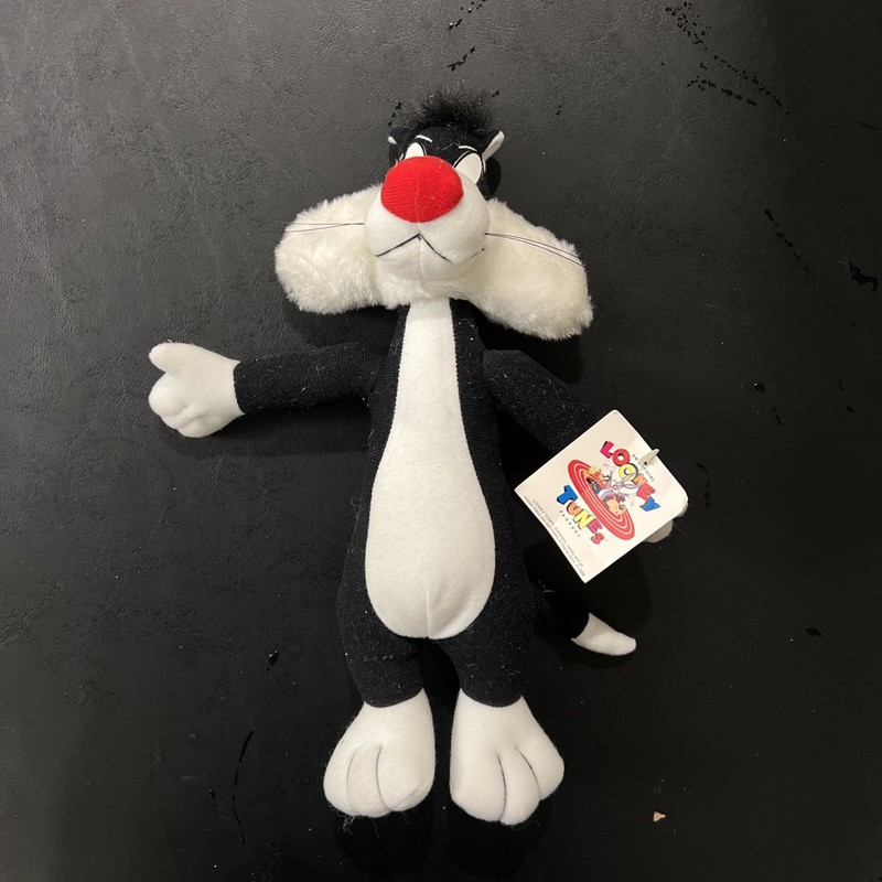NWT Vintage 1996 Loony Tunes Sylvester The Cat Plush Stuffed Animal