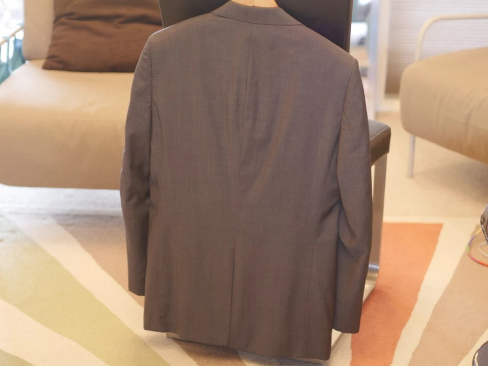 Pierre Cardin Mens Grey Wool 2P - wide jacket waist - image 2 of 4