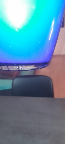 VASO INCAMICIATO IN VETRO DI MURANO - FIRMATO V.NASON - Foto 4 di 4