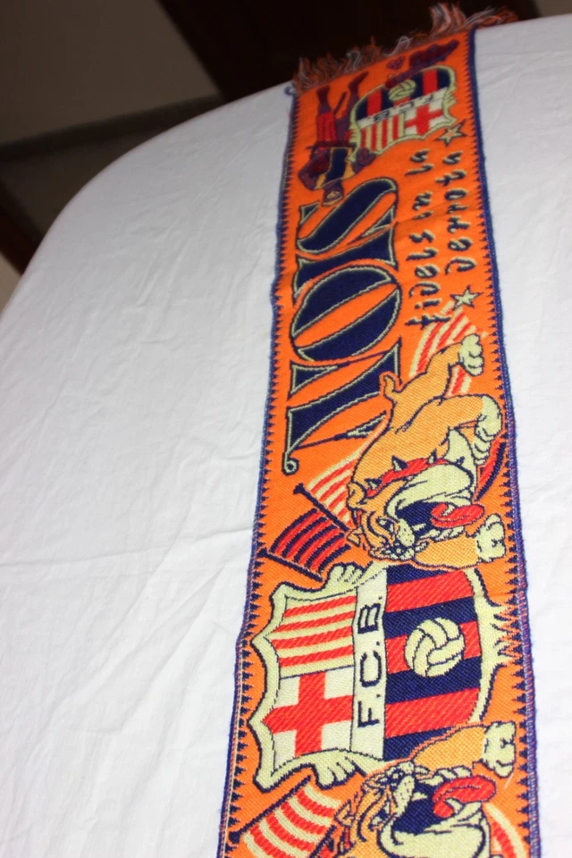 Écharpe Officielle Mediadés Années 90 Groupe Ultras F.C Barcelona Boixos Nois - Photo 4/4