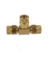 1/4" Tube x Tube x Tube BRASS Union Tee Re-useable Never Leak Air Fittings