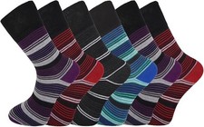 12 Pairs Mens Non Elastic Diabetic Socks Loose Soft Grip To  Adults UK 6-11