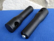 DNA BLACK 4" HIDDEN BOLT HANDLEBAR RISERS HARLEY SPRINGER CHOPPER BOBBER CUSTOM