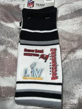 NFL Tampa Bay Buccaneers Super Bowl LIV Champions! Pair of Socks - One Size! New