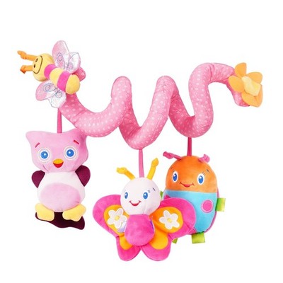 Crib Stroller Car Seat Toys for Baby 0-3-6-9-12 Months, Tummy Time Hanging Se...