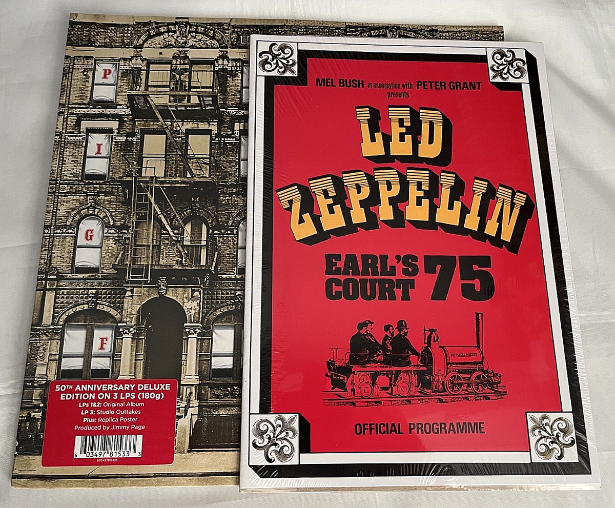 Led Zeppelin - Physical Graffiti -50th Anniv 3LP Poster Earl