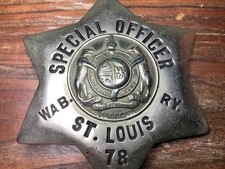 Vintage Badge Wabash Railway / Railroad St. Louis retired
