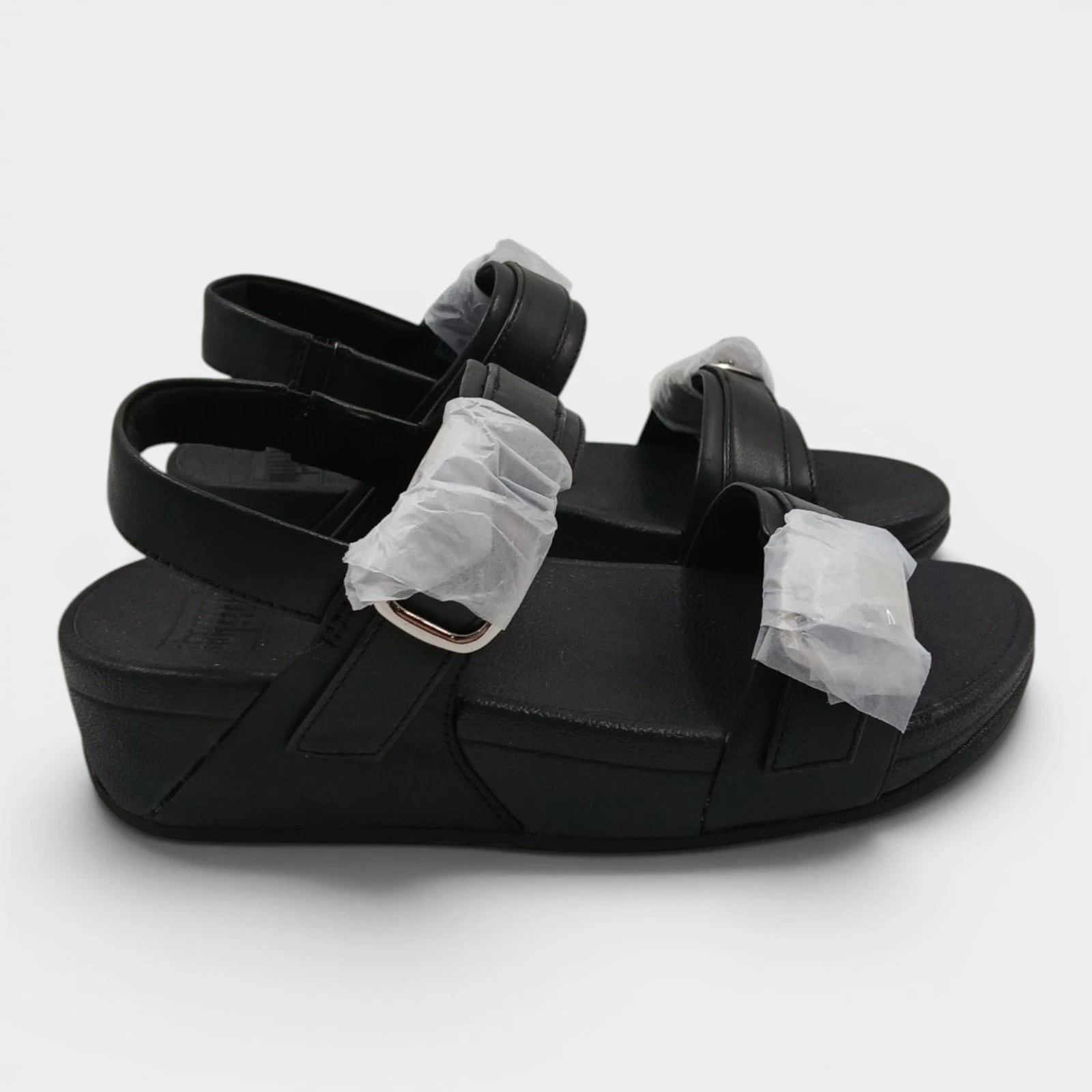 FitFlop Women's Lulu Adjustable Leather Toe-Post Sandals Size 6