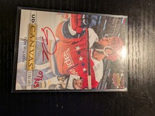 Tom Wilson Clear Cut Auto 2019-2020 Ud Canvas Signitures Hand Auto Red Ink 07/43