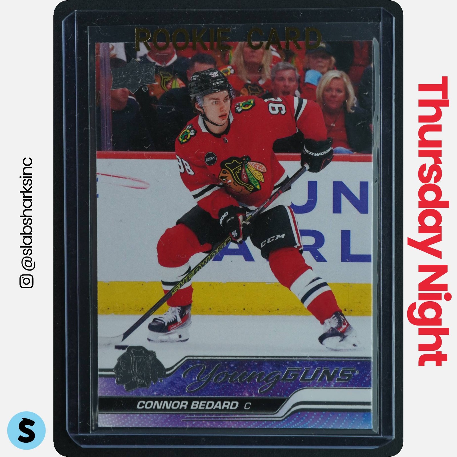 2023 UPPER DECK SERIES 2 #451 CONNOR BEDARD YOUNG GUNS RC ROOKIE view 1