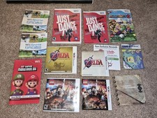 Authentic Nintendo Wii Cases  Instructions Only Lot