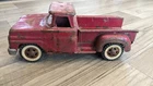 Vintage 60s Tonka Round Minn. Toy Pick Up Truck Red Original Pressed Steel Toys
