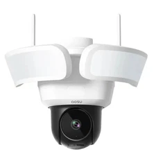 aosu Floodlight Cam Pro 360° PTZ Wi-Fi AI-Smart 3K Camera 2600-Lumen Floodlight