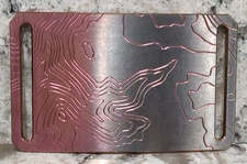 GRIP6 BELT BUCKLE - TITANIUM CONTOUR in PINK FADE - WOMEN / MEN - 1.5 INCH WIDE