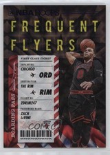 2020-21 Panini NBA Hoops Frequent Flyers Purple Explosion Zach LaVine #12 11h3