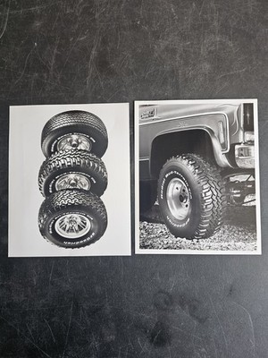 Lot Of 2 Vintage BF GOODRICH  Tire Press Photos 