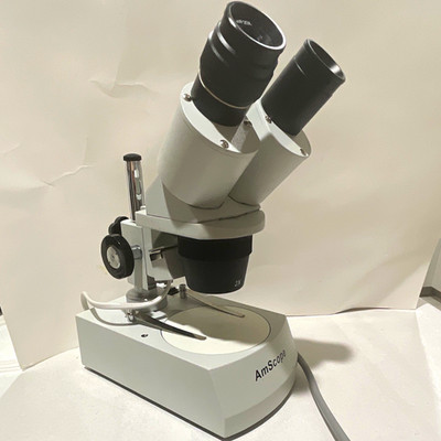 AmScope Binocular Stereo Microscope WF20X Upright 2x Biological Laboratory