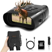 4K Night Vision Goggles, Infrared Night Vision Binoculars for Adults, HD Larg...