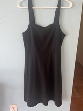 SO Dress Womens Med Black Dress Sleeveless Classic Little Black Dress Midi