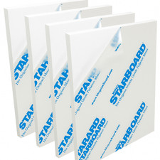 White King Starboard HDPE Polyethylene Plastic Sheet 1/2" x 6" x 24" Pack 4
